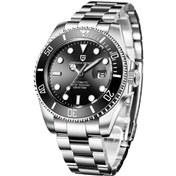 Resim Pagani Design Submariner Lüks Paslanmaz Çelik Su Geçirmez Mekanik Kol Saati Erkek Saatleri Otomatik Saat Erkek Gümüş - Siyah 