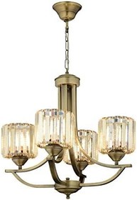 Resim AVONNI AV-65226-4E Eskitme Kaplama Modern Avize, E27, Metal, Kristal, 55cm 