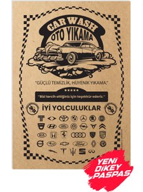 Resim BALKAN AMBALAJ Kraft 120gr 250 Adet Oto Dikey Paspas Kağıdı - 35x50cm - Kalın Kağıt Baskılı 