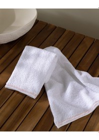 Resim Madame Coco Angelise 2'li %100 Pamuk El Havlusu - Beyaz/pudra - 30x40 Cm 8684427221662 Beyaz 