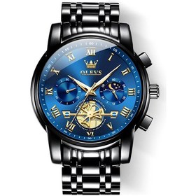 Resim Sones Sanda 6025 Çift Zamanlı Dijital Ekranlı Aydınlatmalı Takvim Su Geçirmez Çok Fonksiyonlu Erkek Spor Kuvars Saat Tamamen Siyah 