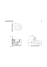 Resim Bocchi 1416-007-0128 V-Tondo Rımless Klozet ve Kapak M Yasemin 