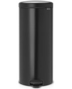 Resim Brabantia Çöp Kutusu 30 Litre Newicon Pedallı Mat Siyah 114540 Siyah 