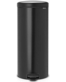 Resim Brabantia Çöp Kutusu 30 Litre Newicon Pedallı Mat Siyah 114540 Siyah 
