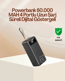 Resim Tüm Cihazlara Uyumlu Çoklu Çıkışlı Powerbank Çok Renkli 