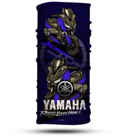 Resim motogaj Yamaha Xmax Uyumlu Desenli Bandana Buff 