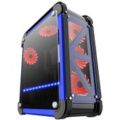 Resim Rampage Castle 4x12 CM RGB Fan 2X USB 3.0 Kart Okuyucu Atx Bilgisayar Kasası Siyah Rampage