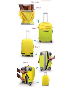 Resim Smart Travel Valiz Koruyucu Kılıfı Büyük Boy Köpek Desenli Çok Renkli 
