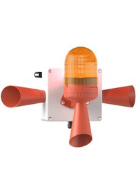 Resim Mesan Led Multifonksiyon 3x 43 Ses Siren Turuncu 12-24vac/dc Ms 5807.3.12-24vac/dc 