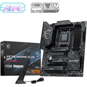 Resim Msı X870E Gamıng Plus Wıfı Am5 Ddr5 8200MHZ(OC) 3x M.2 USB 40GBPS HDMI Dp 5g Lan Wıfı 7 Rgb Atx 