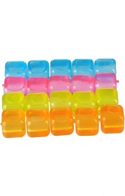 Resim EminHome Plastik Buz Küpü Renkli 20 Li 