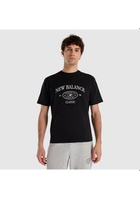 Resim New Balance Siyah Erkek T-shirt Mnt1508-bk Siyah 
