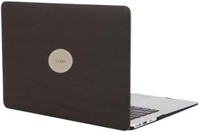 Resim McStorey MacBook Air 13 İnç Kılıf A1369 A1466 Uyumlu Hard Case Sert Koruyucu Kapak Ahşap Dokulu Vinleks Kaplama İnce Hafif Çizilme Korumalı Siyah 