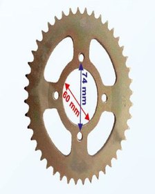 Resim Tvs Apache Rtr Uyumlu Arka Dişli 428-44t İç 60 Mm Sarı Çanaklı Ind Öm Sarı 