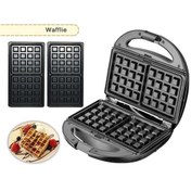 Resim Empressco 6'lı 1 Arada Tost, Waffle, Donut, Ceviz Kurabiye, Sandviç Makinesi Siyah 