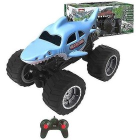 Resim Shao Megalodon Storm Her Araziye Uygun Uzaktan Kumandalı Canavar Kamyon Oyuncak Araç, 1:15 Ölçekli 