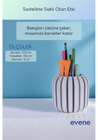 Resim Kalemlik Masa Kalemliği Organizer Kalemlik Beyaz Renk Model 79 Çok Renkli 