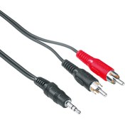 Resim Hama 3.5mm - 2RCA Stereo Kablo 5m Siyah hm-48918 