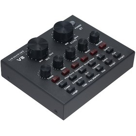 Resim Xindoker V8 Usb Çok Fonksiyonlu Harici Ses Kartı, 6 Ses Modu Ve 12 Ortam Efekti İle Canlı Yayın İçin İdeal 