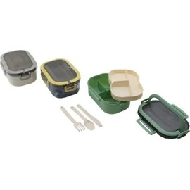 Resim Buğz Tek Katlı Bölmeli Beslenme Kutusu 