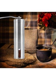 Resim Sisus Paslanmaz Çelik Kahve El Kahvesi Öğütücü 