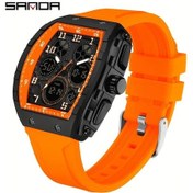 Resim Oldfriend Sanda Erkek Spor Digital Saat 50m Suya Dayanıklı Kronometre Alarm Turuncu Diğer 
