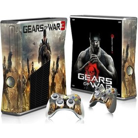 Resim Aircraft Jzcat Xbox360 Slim Konsol Tam Gövde Çıkartması Ve Joystick Çıkartması-22 