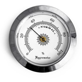 Resim Analog Higrometre Nem Ölçer Humidor Puro Kutusu için Metal Çerçev N11.1834 