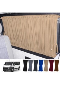 Resim Pandami Fiat Ducato Boxer Jumper Uzun Şase 2006+ Uyumlu Krem Raylı Oto Perde Takımı 