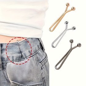 Resim 6 adet/12 adet Basit Çok Fonksiyonlu Ayarlanabilir Klips, Başörtüsü Tokası, Çivi Olmadan Bel Sabitleme Klipsi, Görünmez Klips, Çok Fonksiyonlu Başörtüsü Sıkıştırıcı, Manşetleri, Yaka 