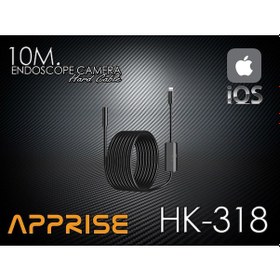 Resim Apprise Hk-317 Apple Uyumlu iPhone Endoskop Yılan Kamera 5 Metre 