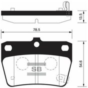 Resim SANGSIN SP1457 Fren Balatası Arka Rav4 II 1.8 Vvtı 2.0 Vvtı 4Wd 00- Gdb3279 
