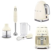 Resim Smeg Krem Kettle-filtre Kahve Makinesi Ve El Blender Seti 