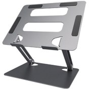 Resim Dancemonkey Tablet Dizüstü Bilgisayar Standı Metal Alüminyum L303 Gümüş Taşınabilir Ofis Masaüstü Braketi 