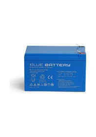 Resim Blue Battery 12 Volt 12 Amper Bakımsız Kuru Akü Ups Aküsü 