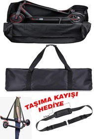 Resim KAŞIKBEY Elektrikli Scooter Taşıma Çantası Su geçirmez Scooter koruma kılıfı Omuz Askılı Taşıma Kayışı Hediye 