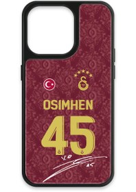 Resim Galatasaray Victor Osimhen 3. Forma İmzalı Cam Telefon Kılıfı - iPhone 13 Pro 