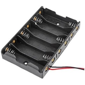 Resim Ayt Powermaster Yan Yana 6 Lı Aa Kalem Pil Yuvası Ic-234b 92x57 Mm 