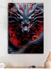 Resim Aslan Lion - Metal Duvar Tablosu 