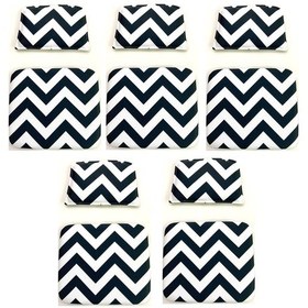 Resim Knsz Minder Seti 5 Li Zng&mğr&uslu Aldo Kumaş Tel Bar Sandalyesi Oturma Ve Sırt Minderi Set Siyah 