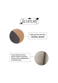 Resim Decomia Home Dijital Kaymaz Yıkanabilir Modern Çizgi Salon Halısı Mutfak Halısı Koridor Halısı Halı Yolluk DC-4126 