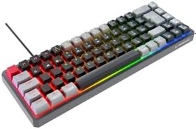 Resim Rampage YORU MINI Siyah/Gri Type-C Bağlantılı OUTEMU Red Swich Q Mekanik Gaming Oyuncu Klavye 