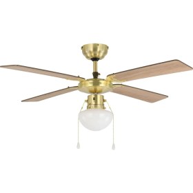 Resim Eglo 35123 "fortaleza" 106,6 cm Çapında Çelik Tavan Vantilatörü Çekme Ipli Ac Motor 