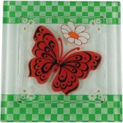 Resim Hellove Cam Gider Kapağı Dekoratif Banyo Gider Süsü 10 x 10 cm 