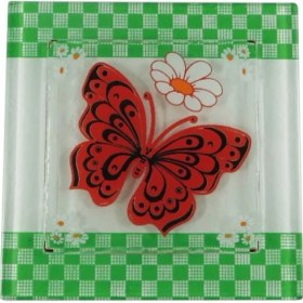 Resim Hellove Cam Gider Kapağı Dekoratif Banyo Gider Süsü 10 x 10 cm 