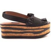 Resim Rouge Dolgu Topuklu Kadın Sandalet 2847 Siyah 