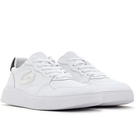 Resim Alberto Guardiani Erkek Beyaz New Era Kalın Tabanlı Deri Sneaker - Beyaz / 4 