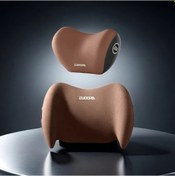 Resim Oldfriend 2li Ergonomik Araç Koltuğu Seti Kahve Rengi Baş Ve Bel Yastığı Sürücü Hediyesi 