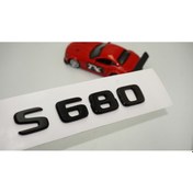 Resim S 680 Bagaj Parlak Siyah ABS 3M 3D Yazı Logo 