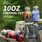 Resim 1 Adet 300ml/10oz Çift Katmanlı Yalıtımlı Paslanmaz Çelik Mini Spor Su Matarası, Sızdırmaz Seyahat Bardağı – Sıcak ve Soğuk İçecekler için, Kamp, Spor Salonu ve Yaz Maceraları İçin İdeal, Yeniden Kullanılabilir Dış Mekan İçecek Kabı – Harika Tatil Hediyesi 